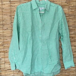 Southern Tide Mint Checkered Casual Shirt